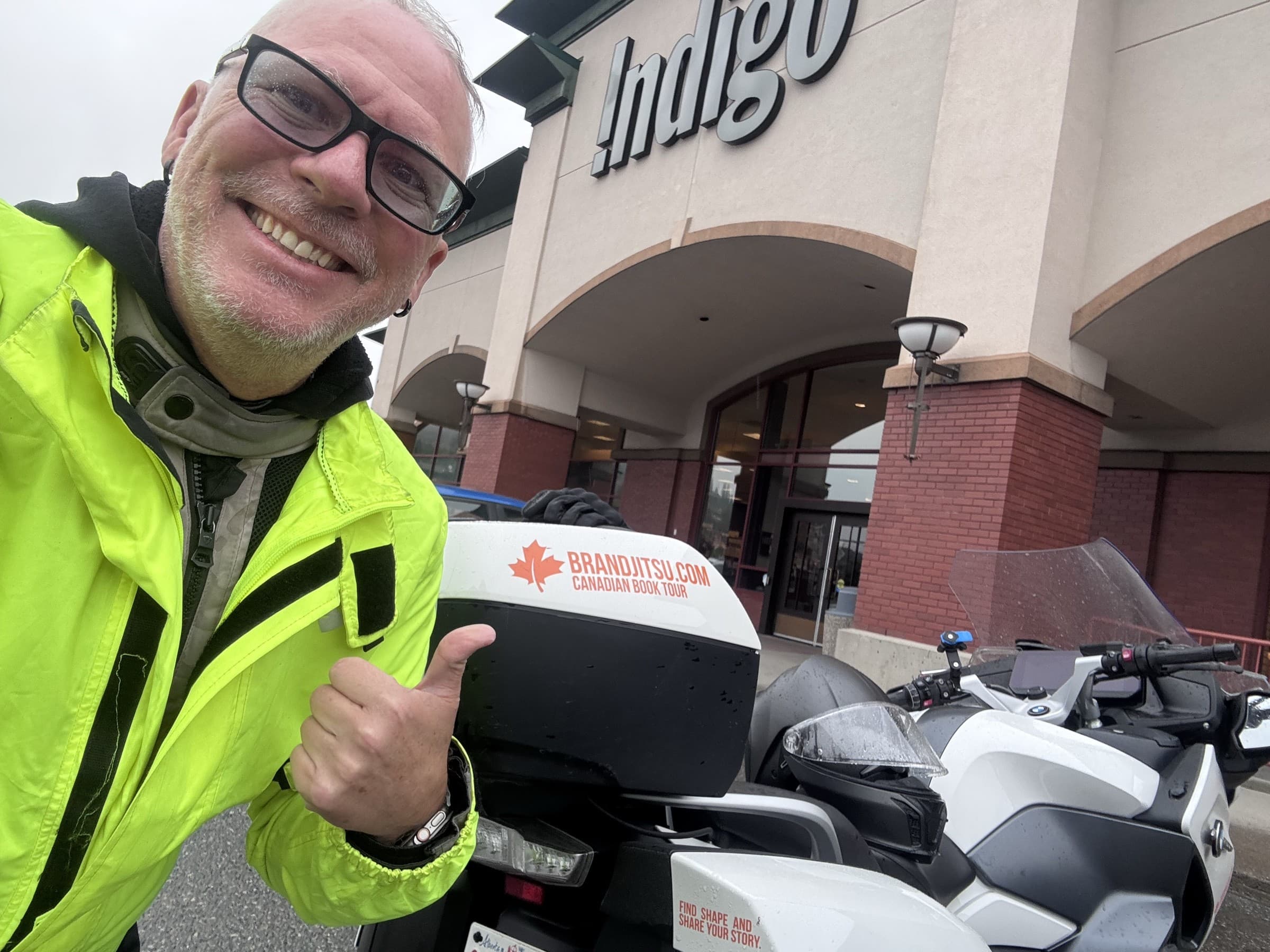 Michael Dargie at Indigo Kamloops on the BrandJitsu® BC Book Tour